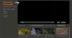 Desktop Screenshot of highspeedfootage.com